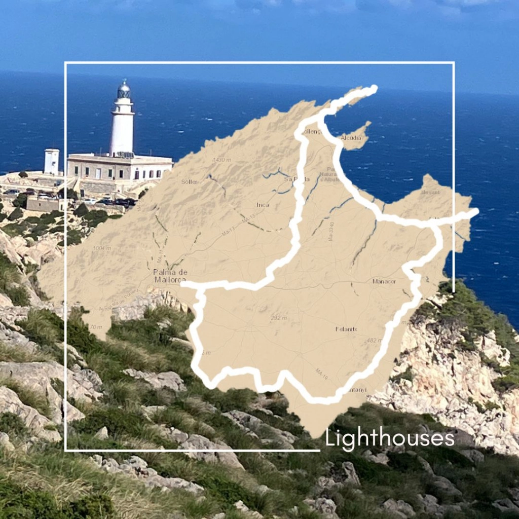 The roads of the island of Majorca with a rented Ducati: the Lighthouses