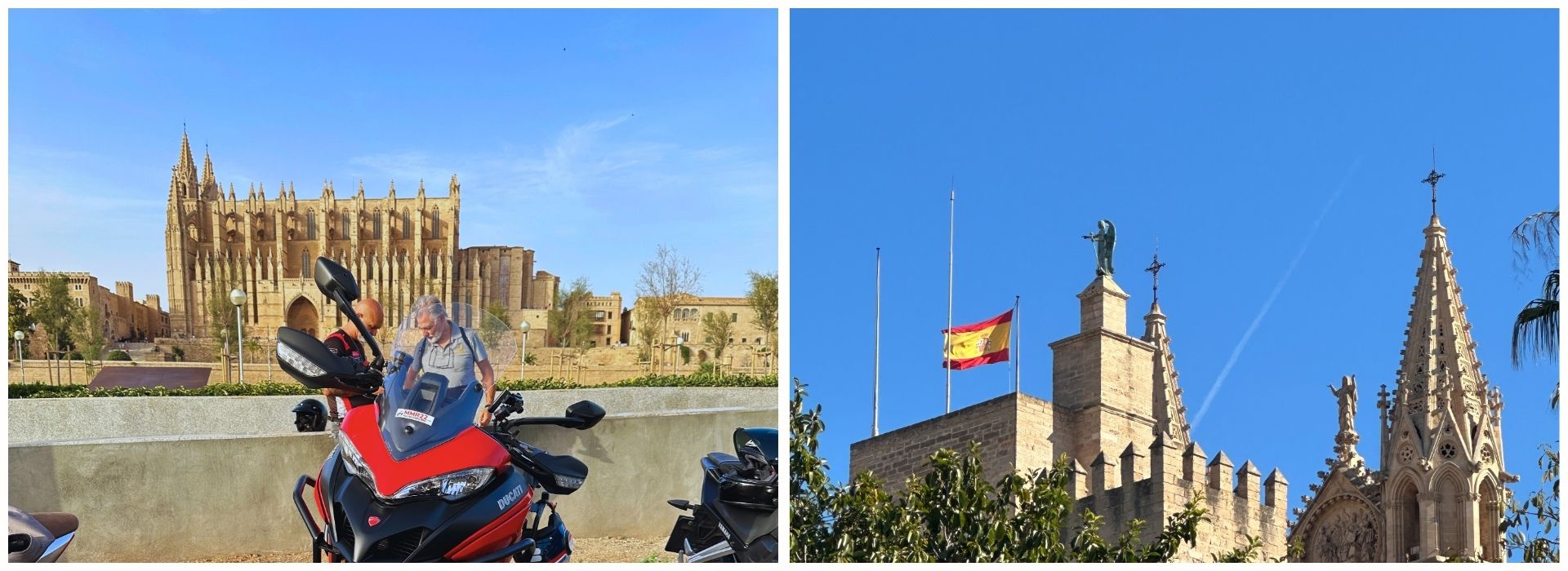 Vista-della-cattedrale-di-palma Vista-della-cattedrale-di palma-con-moto-rossa